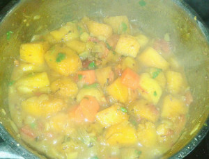 sweet potato and pumpkin curry 7
