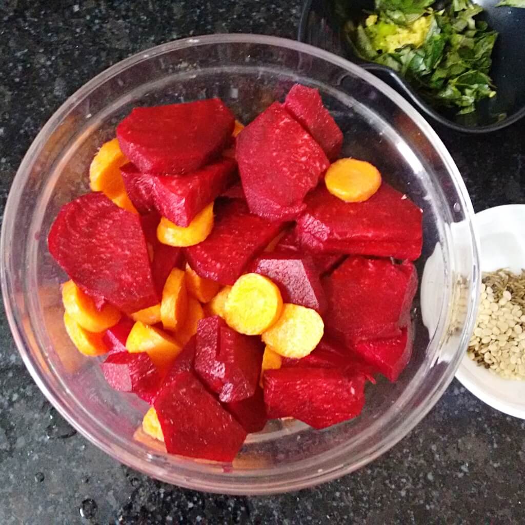 stir fry beetroot and carrots recipe
