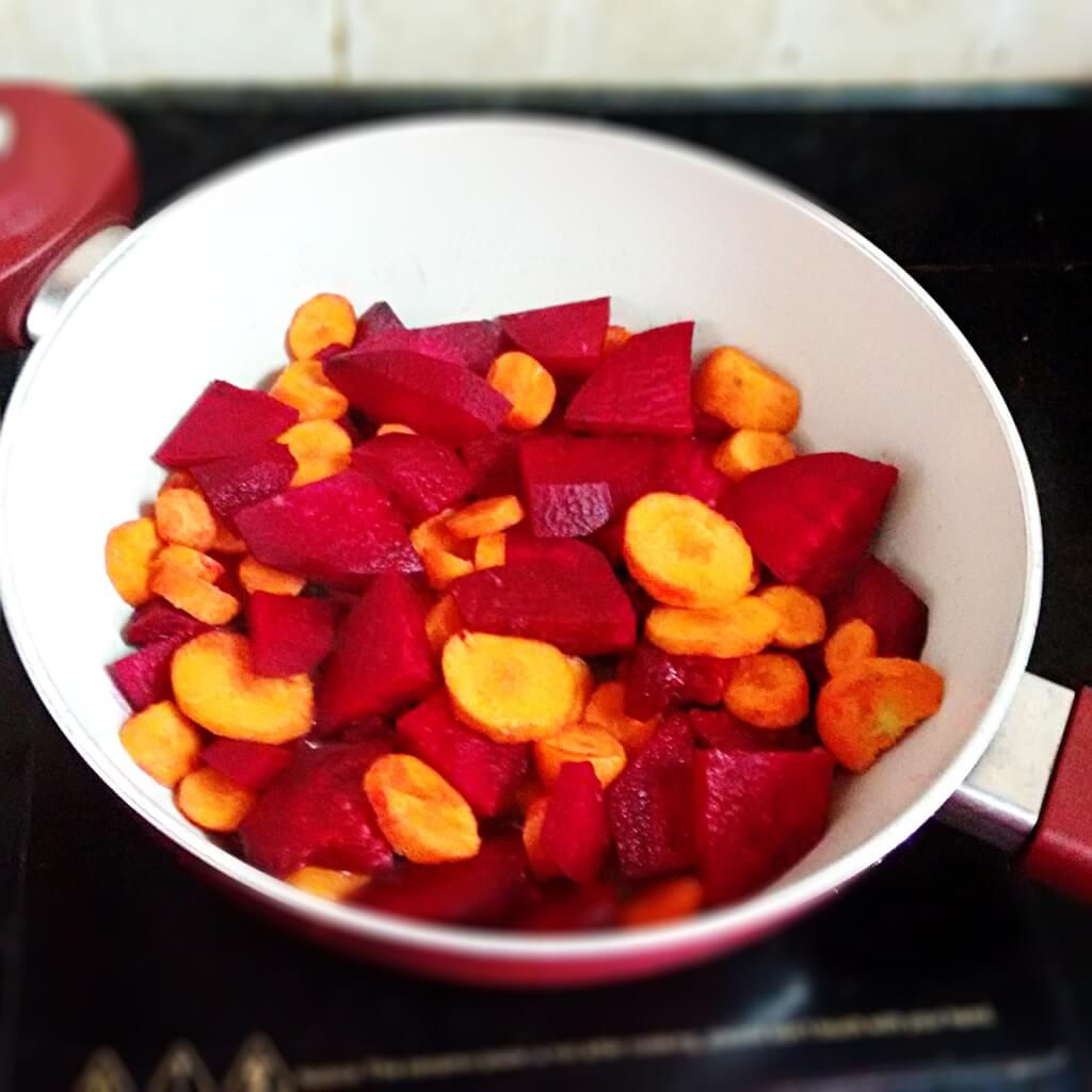 beets and carrots stir fry recipe steps