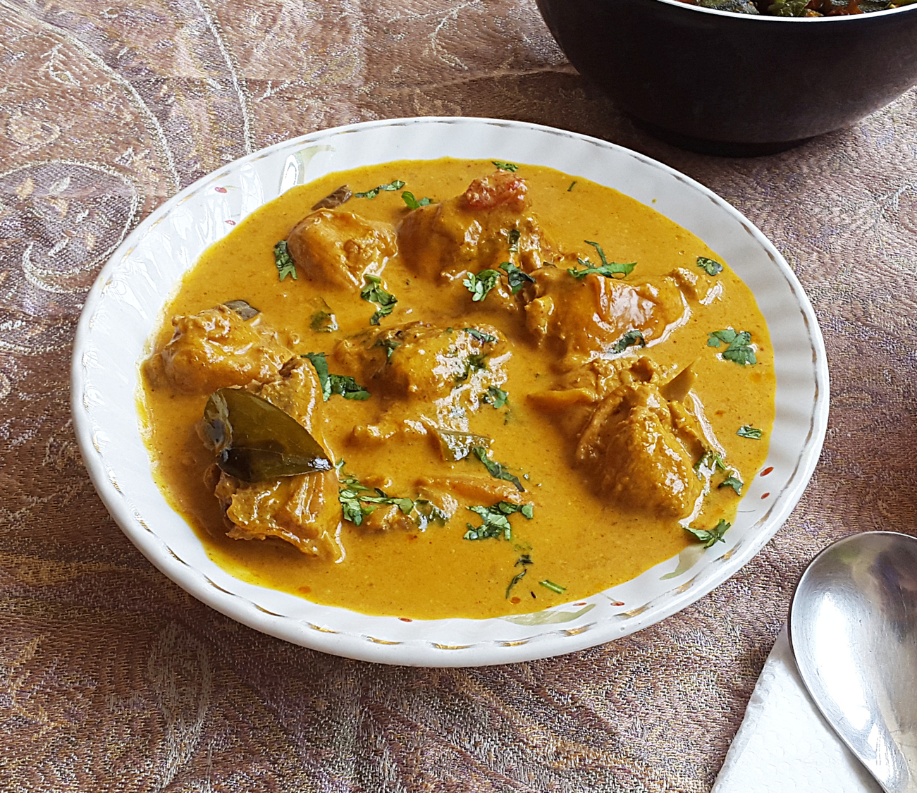 chicken coconut curry - chicken with coconut milk and spices