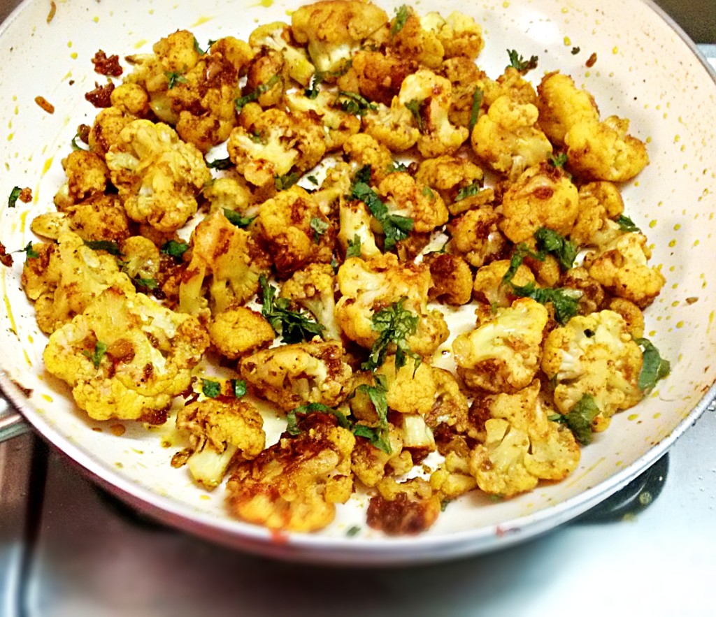 cauliflower with garlic indian recipe